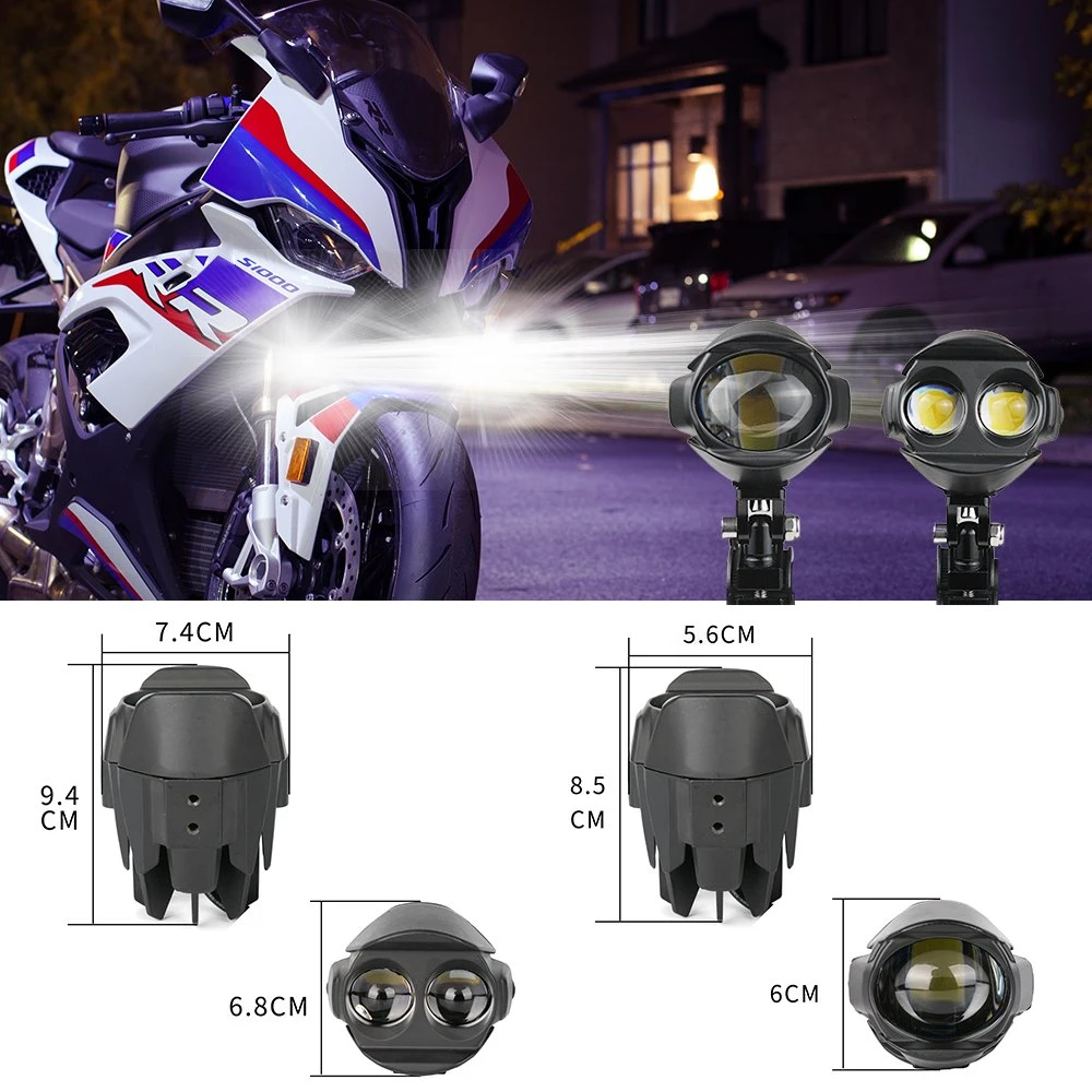 Projector Light 3 Inch Mini Auto Bi LED Projector Lens Headlight 60W 6000K 25000lm HID LED Bulbs