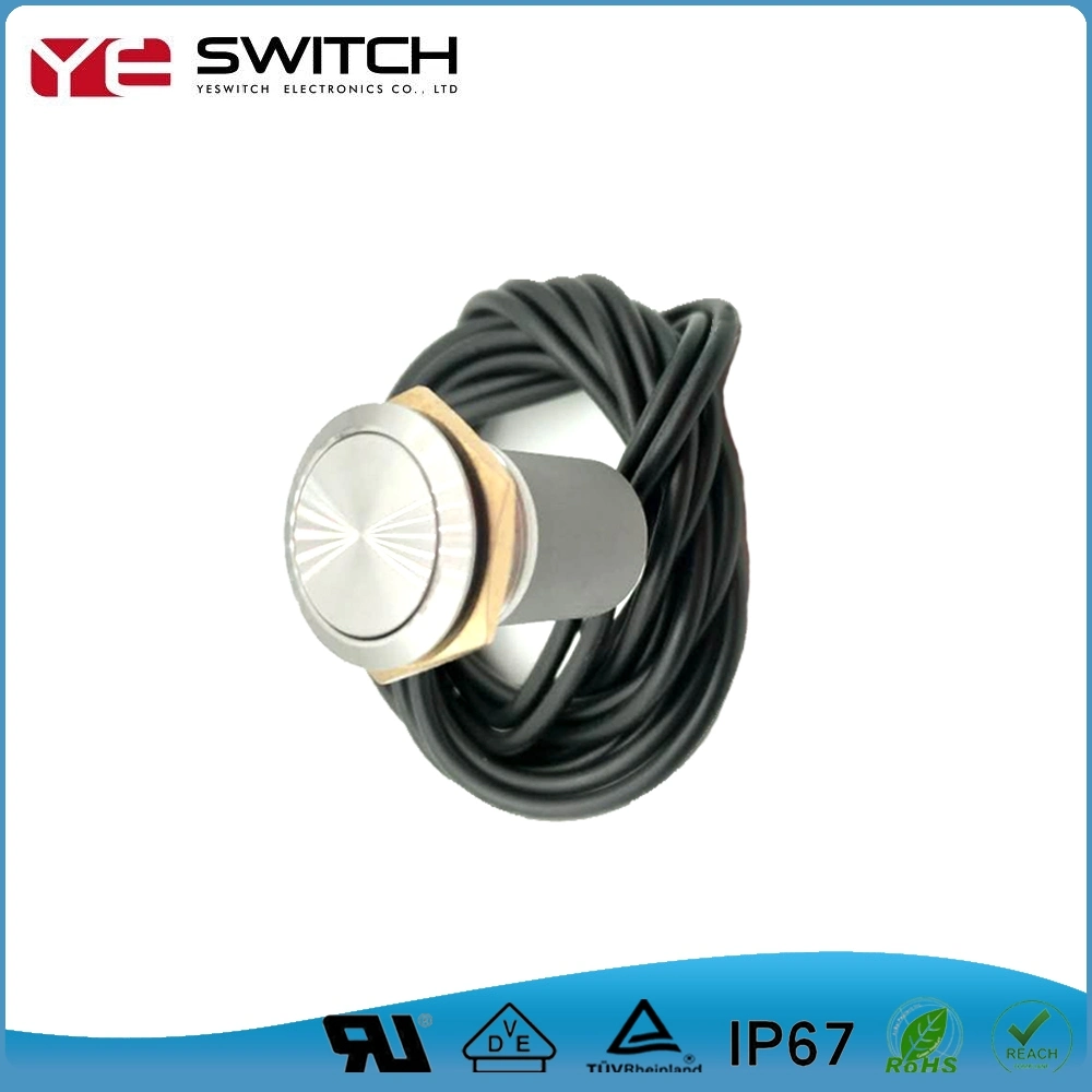 IP67 Waterproof 19mm Momentary/Latching Metal Push Button Switch for Bicycle Parts