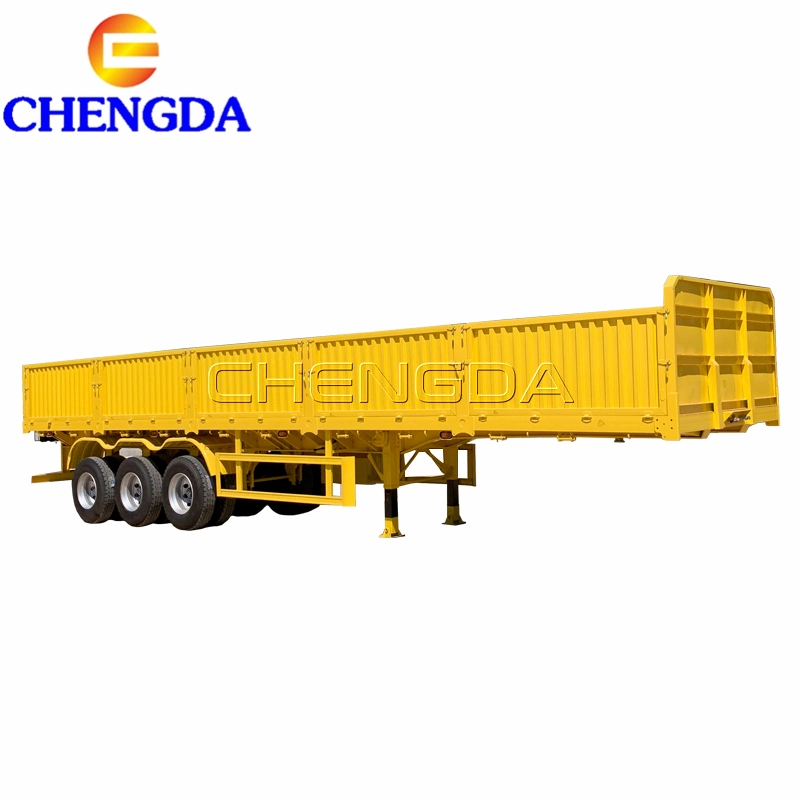 40 a 60 ton ton la pared lateral semi remolque con placas laterales