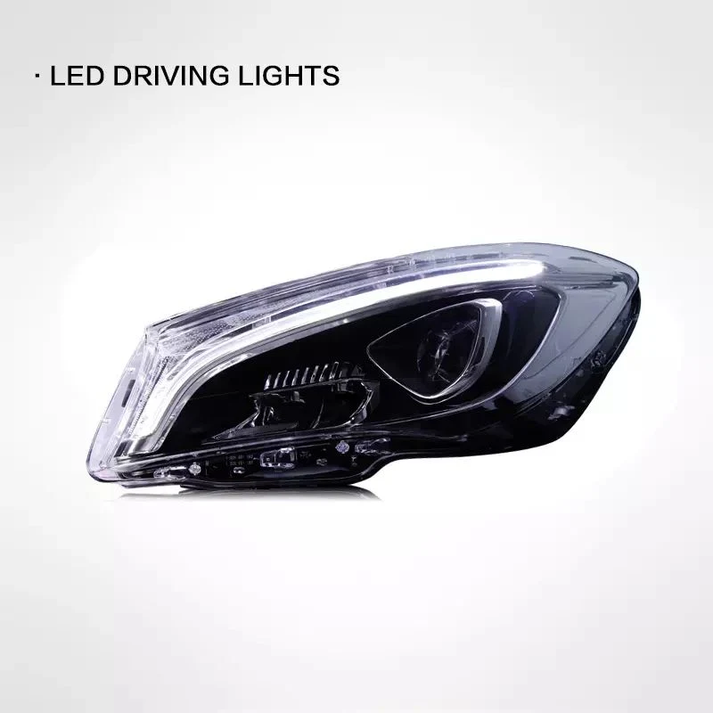 O conjunto do farol Mercedes-Benz Cla 2014-2019 modificou LED de gama alta Luz de condução diurna, indicador de mudança de direção, novo farol W118