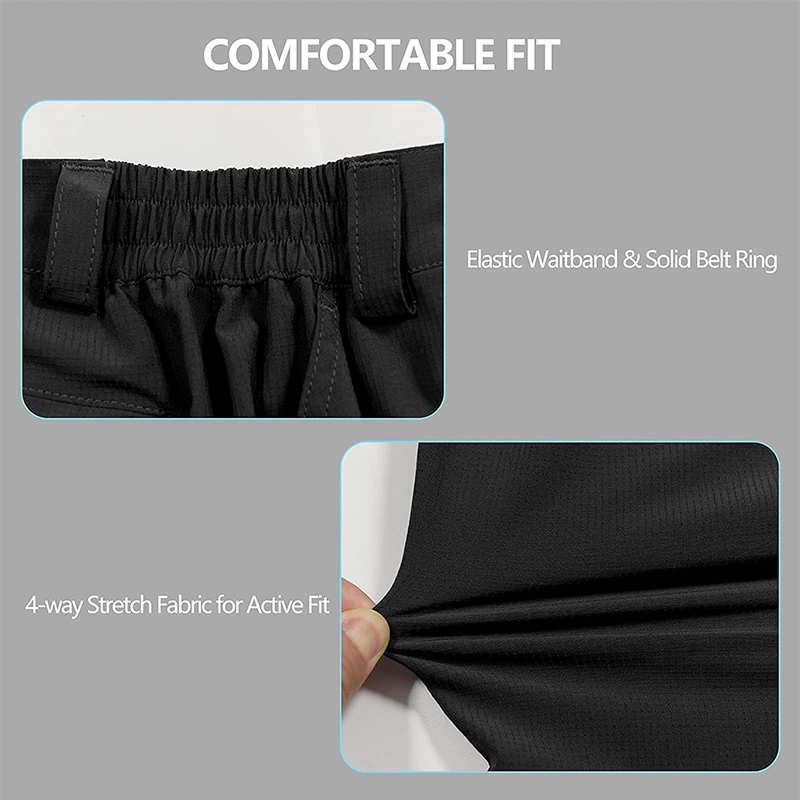 Men′ S Gym Shorts تمرين سريع الجفاف ركض في أجواء غير رسمية التدريب قصير مع الجيوب