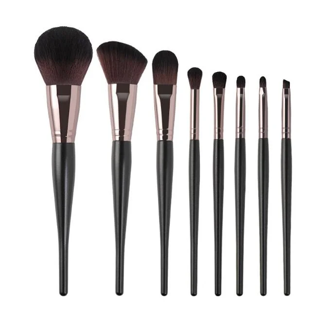 4 colores maquillaje profesional Brush set 8 PC Power Brush Eyeshadow Brush cosméticos Tools
