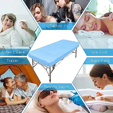 Disposable Thick Massage Table Covers Fitted Bed Sheets Soft Breathable