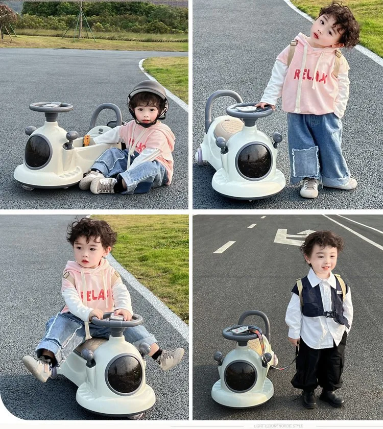 Juguetes de plástico lindo deslizamiento niños en mini tren Swing Carro de diapositivas con cesta