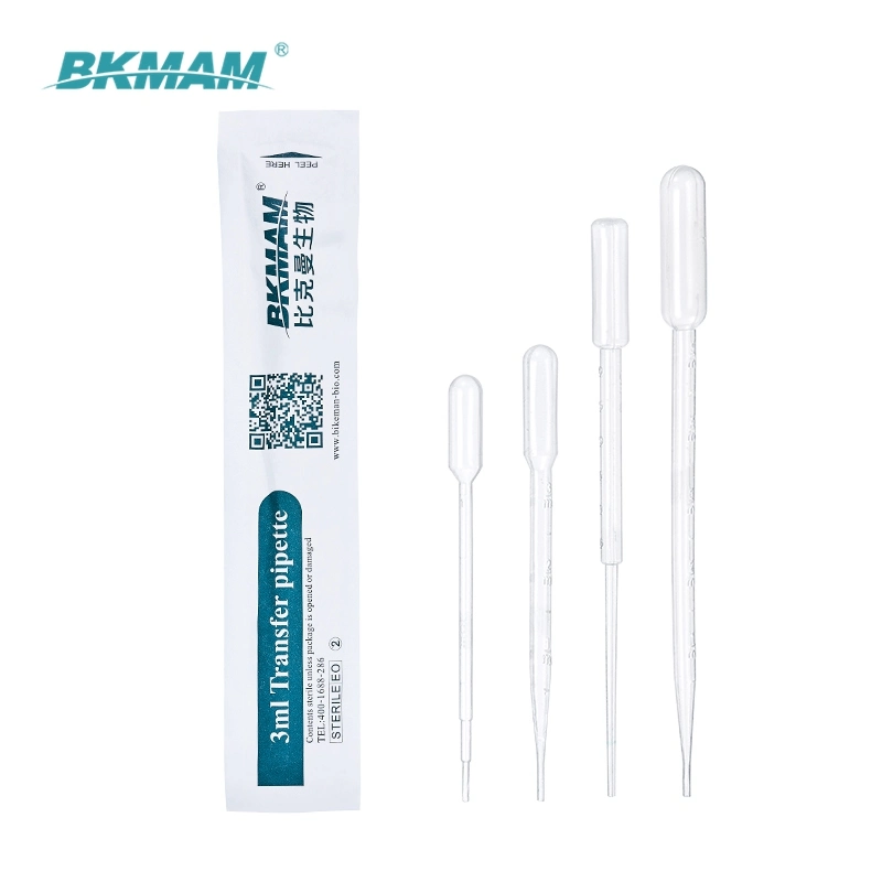 ISO Certificated Sterile Soft Graduated Pipette Drooper Plastic Pasteur Pipette for Laboratory