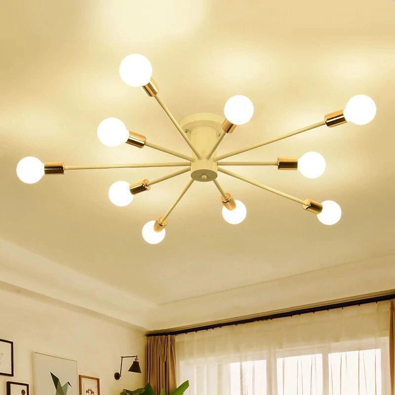 Spider Chandelier Retro Nordic Ceiling Lighting Home Light Fixture