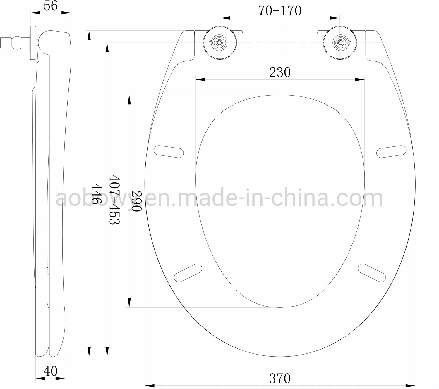 European Urea Easy Install Toilet Seat, Cheap, Baby Toilet Seat (Au110)