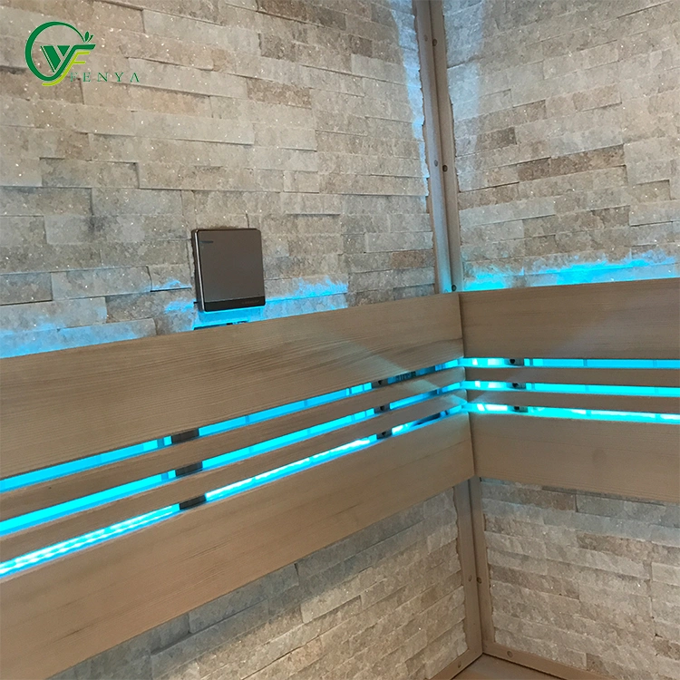 Nova casa de banho de luxo moderno design tradicional de vapor Sauna seca