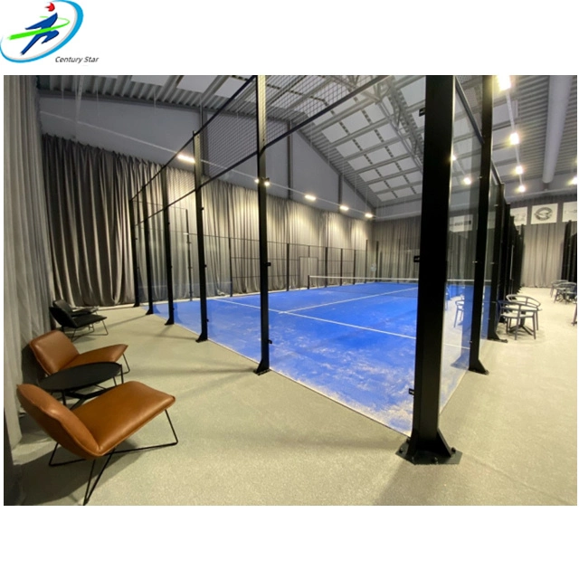 Sport Verwendet Neues Design Padel Court Paddel Tennisplatz Panorama Innen