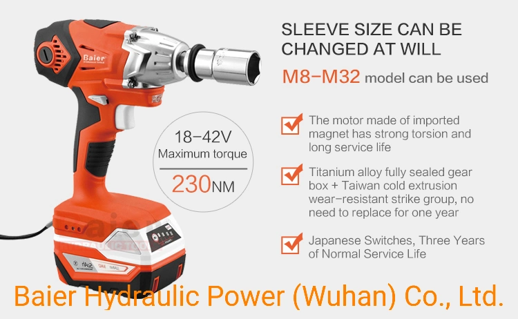 High Torque 18 Volt Lithium Battery Charger Cordless Impact Electric Wrench