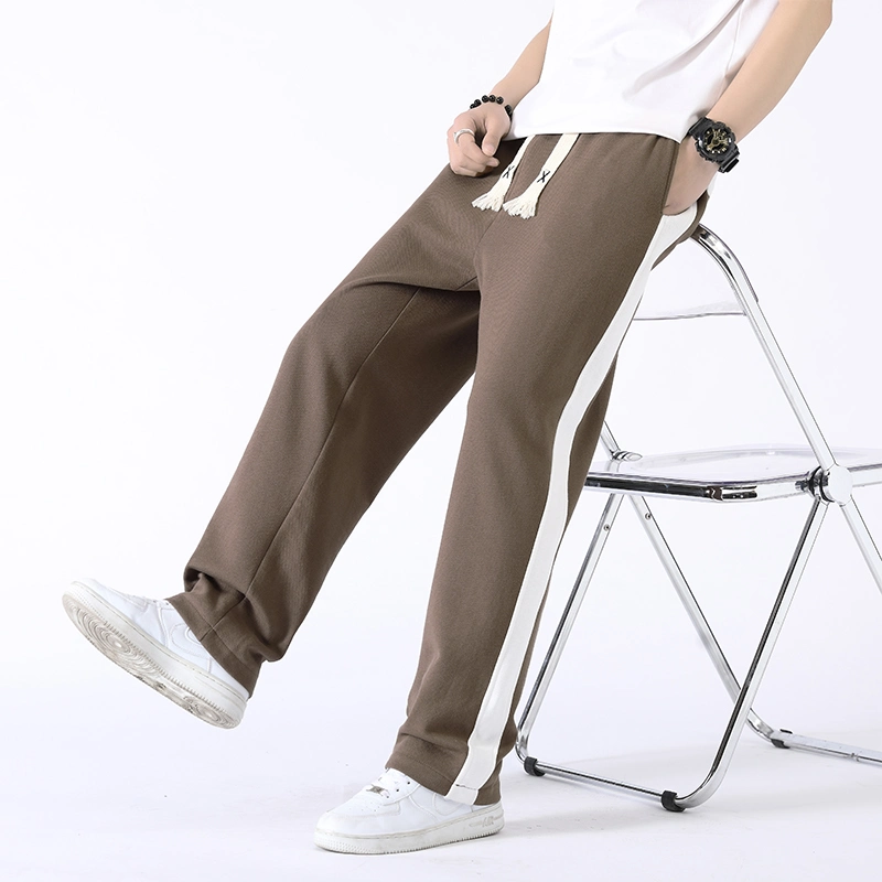 Free Sample Knit Men Jogger Pants with Pockets Multi Color