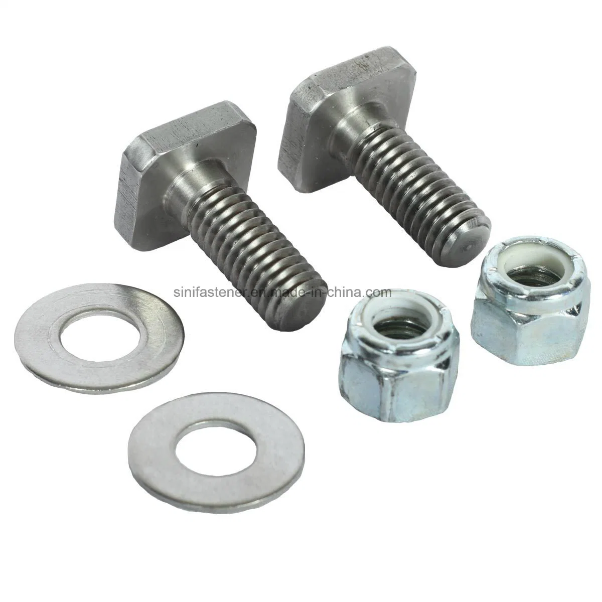 China Fastener Carbon Steel Zinc Plated Plain Black Stainless Steel Square Head Bolts and Nuts Big Bolt with Customized Size Hot Forged Bolt