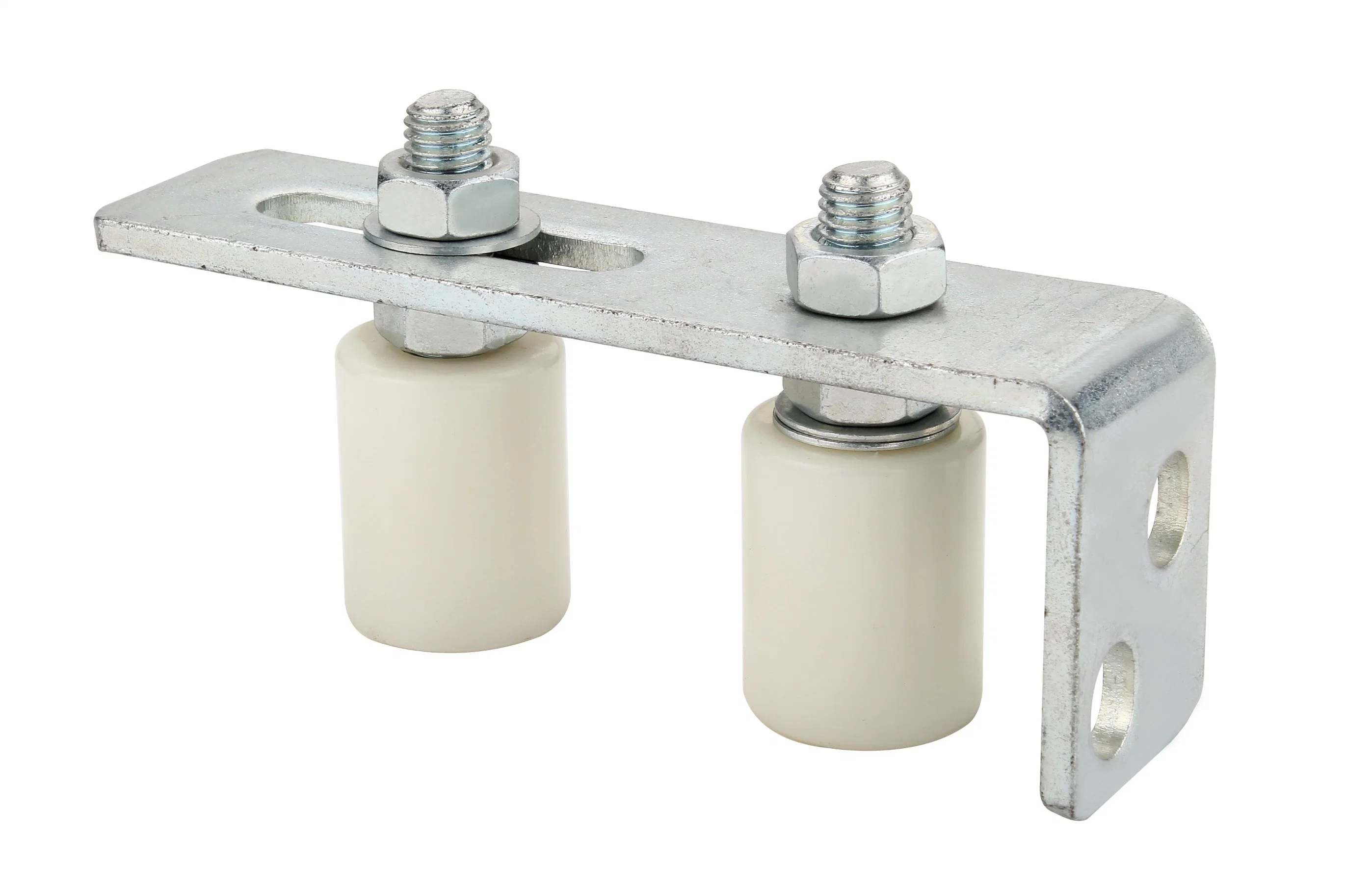 Zinc Plated Steel Bracket with Nylon Rollers for Guide Gate