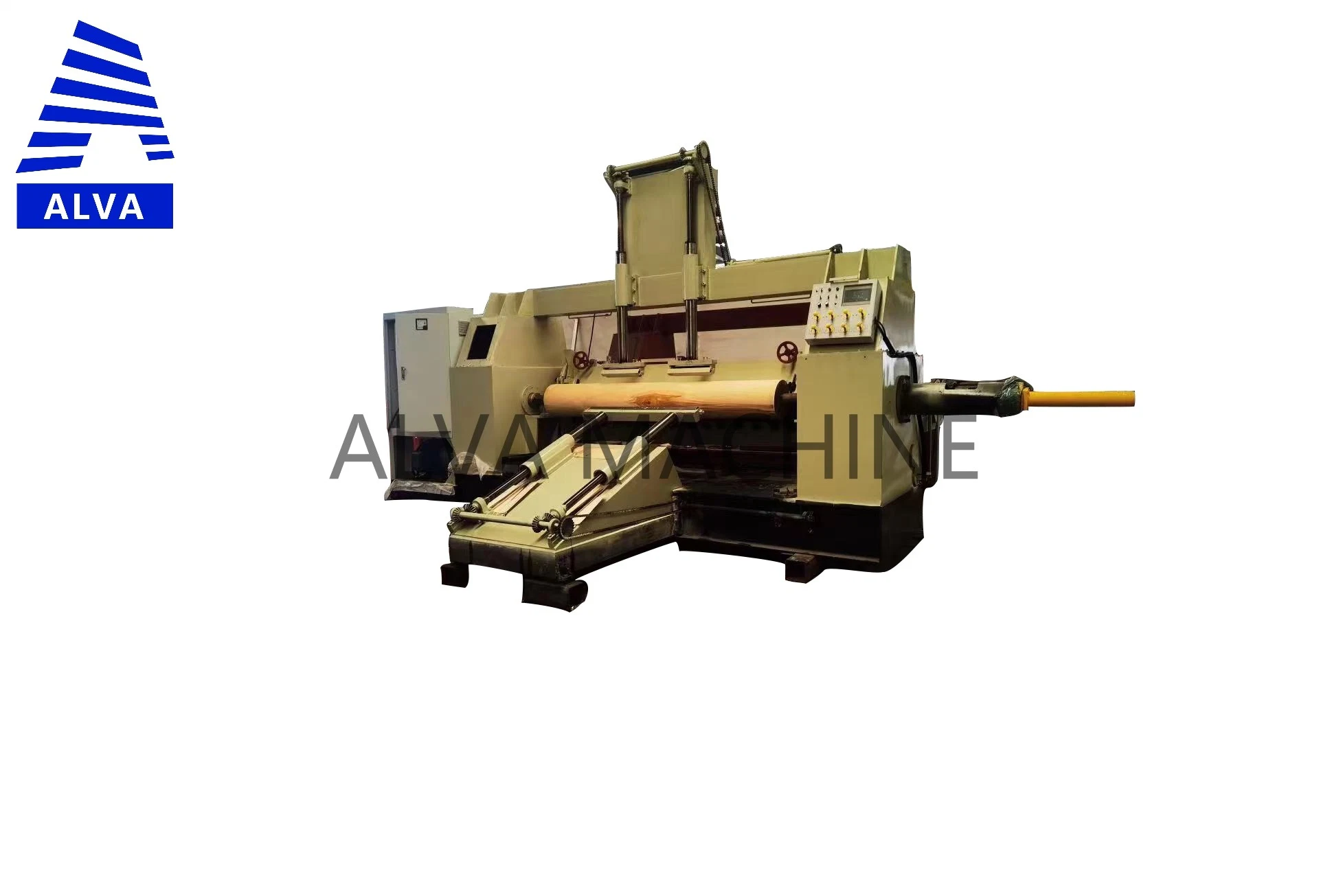 Chinese Alva Fully Automatic Rotary Cutting Machine, CNC Card Free Rotary Cutting Machine, Plywood Manufacturing Equipment