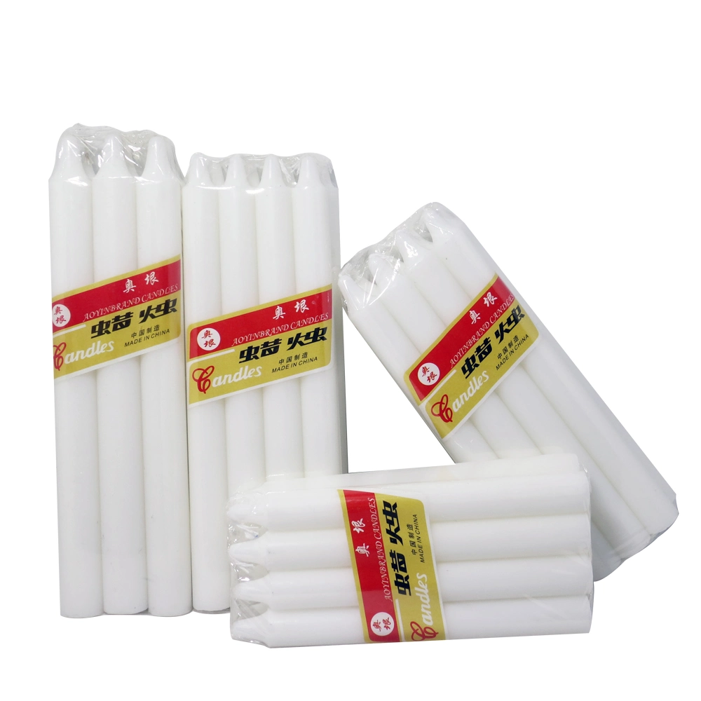 Long Burning Time Stick Utility White Dinner Candle / Velas / Bougies of Daily Household Use