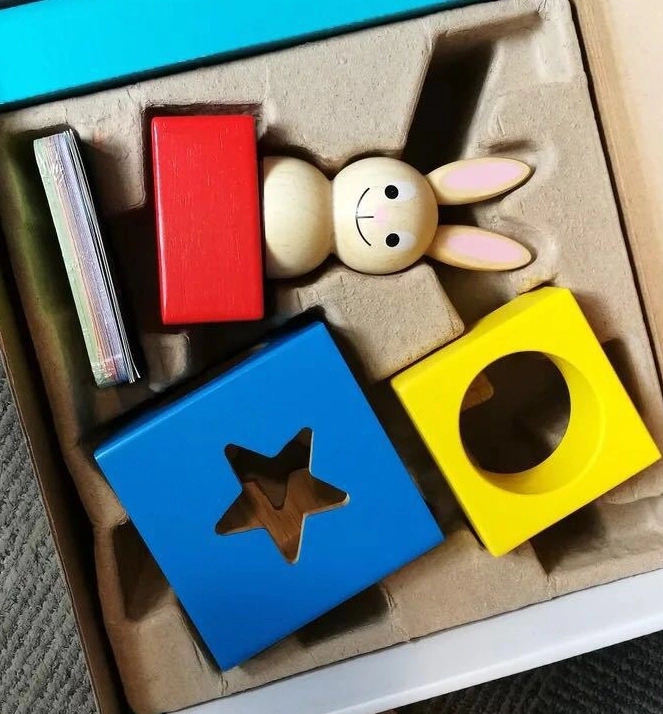 Bunny Boo Hide-and-Seek Board Game Wooden Toy for Children