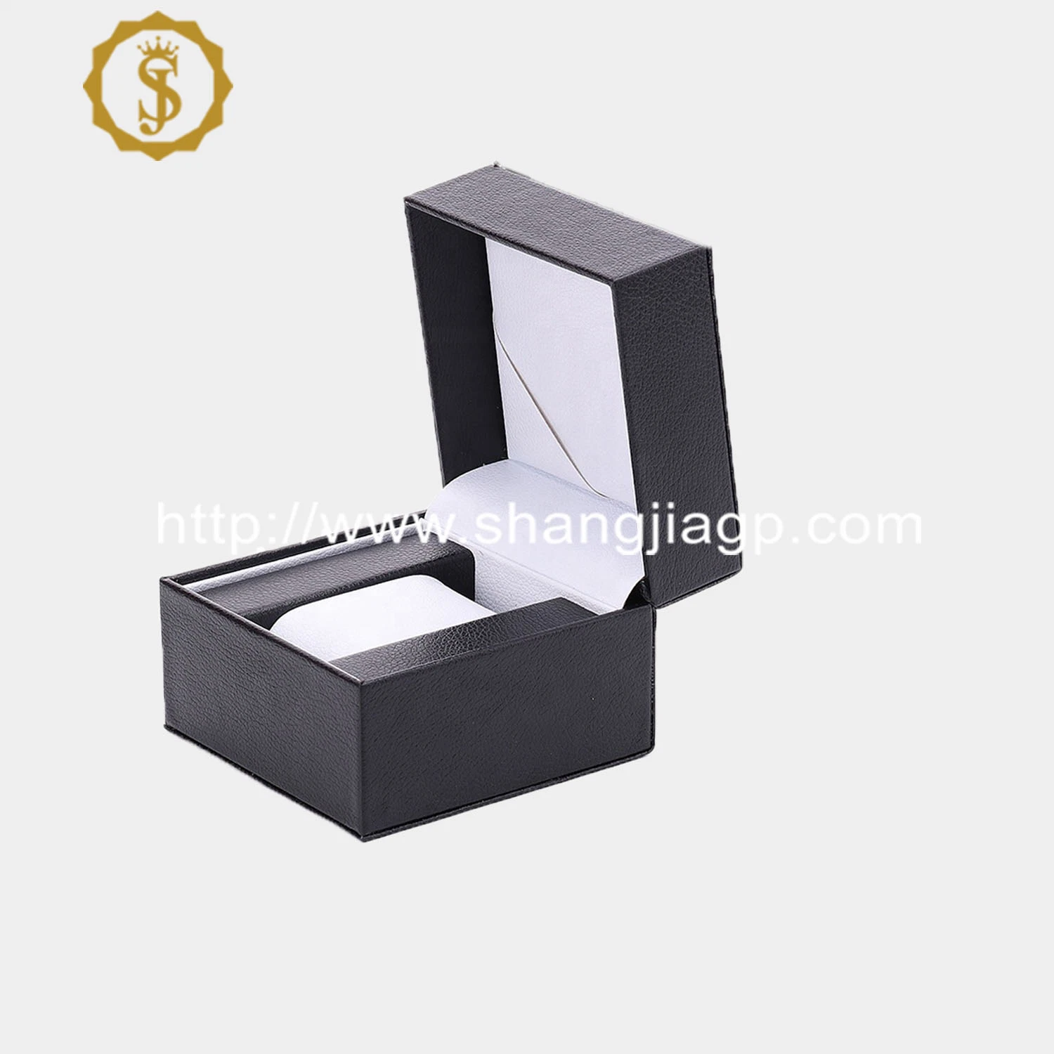 Low MOQ Custom Made Logo Luxury Men Single Watch Black Set Gift Box Watches Case