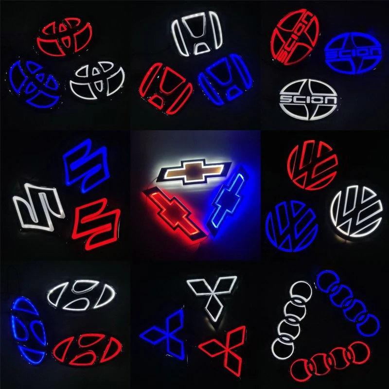 Auto Logo LED Light Car 3D Grille Emblem Badge Vehicle Beacon Lights for Scion