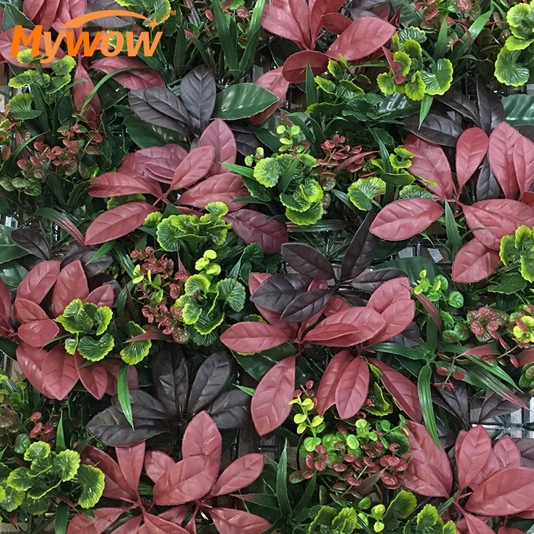 Garden Artificial Plants Crafts Wholesale/Suppliers Anti-UV PE Plastic Landscaping Green Wall Flor Artificial