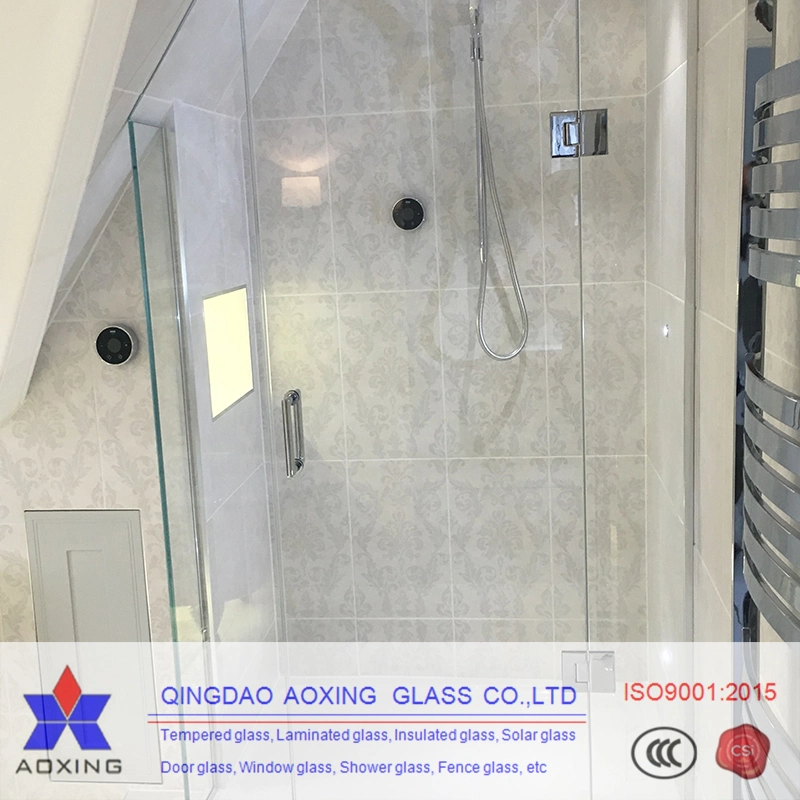 Made in China Transparent Tempered Glass for Bathroom