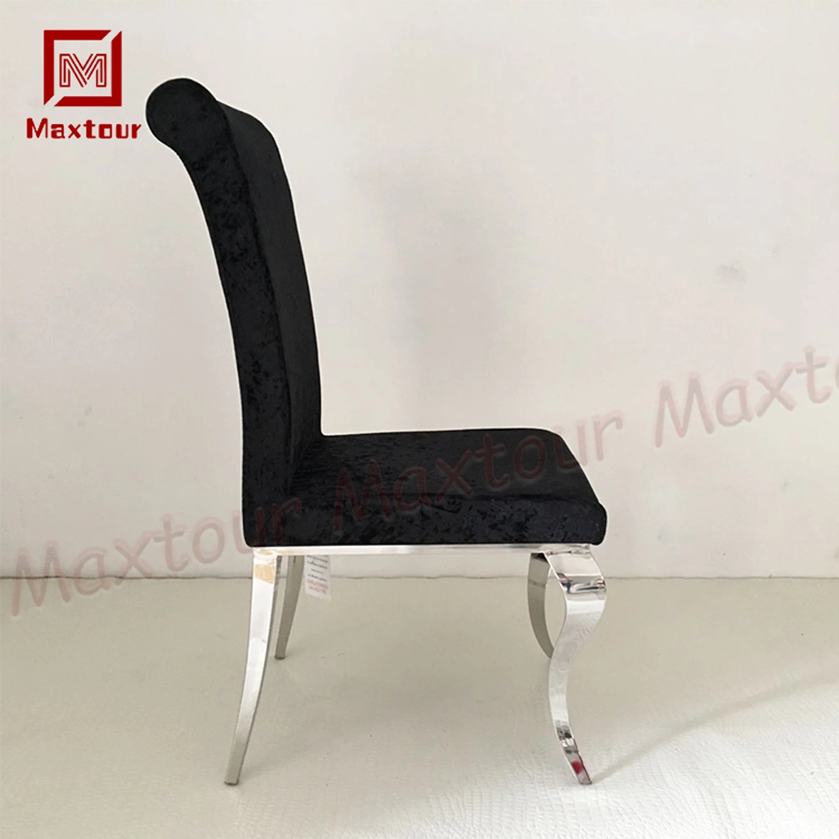 Dining Furniture Home Black Velvet Dining Chair Meeting Chair for Home Living Room