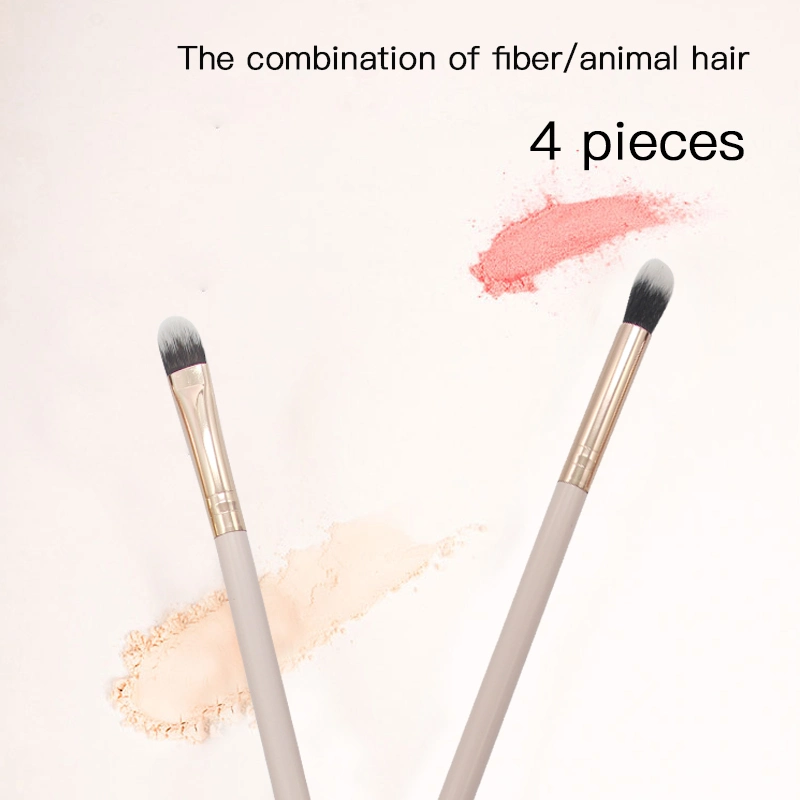 4PCS Pink Makeup Brushes Tool Set Cosmetic Powder Eye Shadow Foundation Blush Blending Beauty Make up Brush Maquiagem