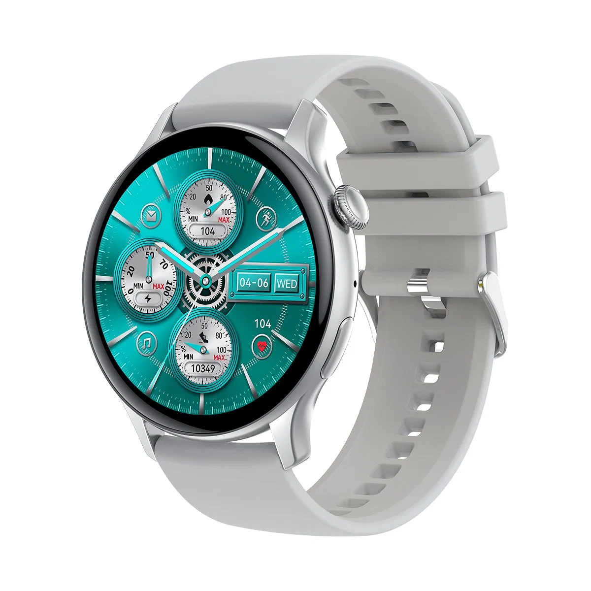 2023 ساعات ذكية جديدة 1.43 بوصة شاشة ملونة تعمل باللمس لياقة كاملة جهاز التتبع الاتصال Smart Clock Smart Watch