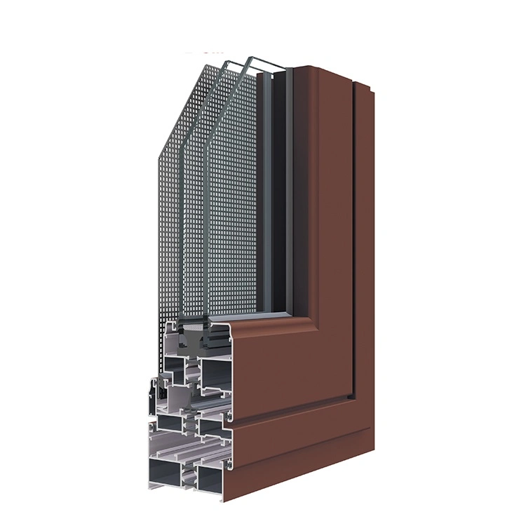 Aluminium Window Thermal Break Design with Safe Screen Double Glass