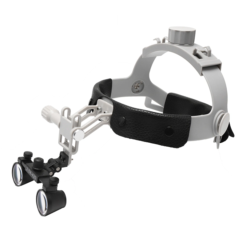 Instrumentos dentales Lupa médica portátil banda de cabeza Loupes binocular Loupes dentales