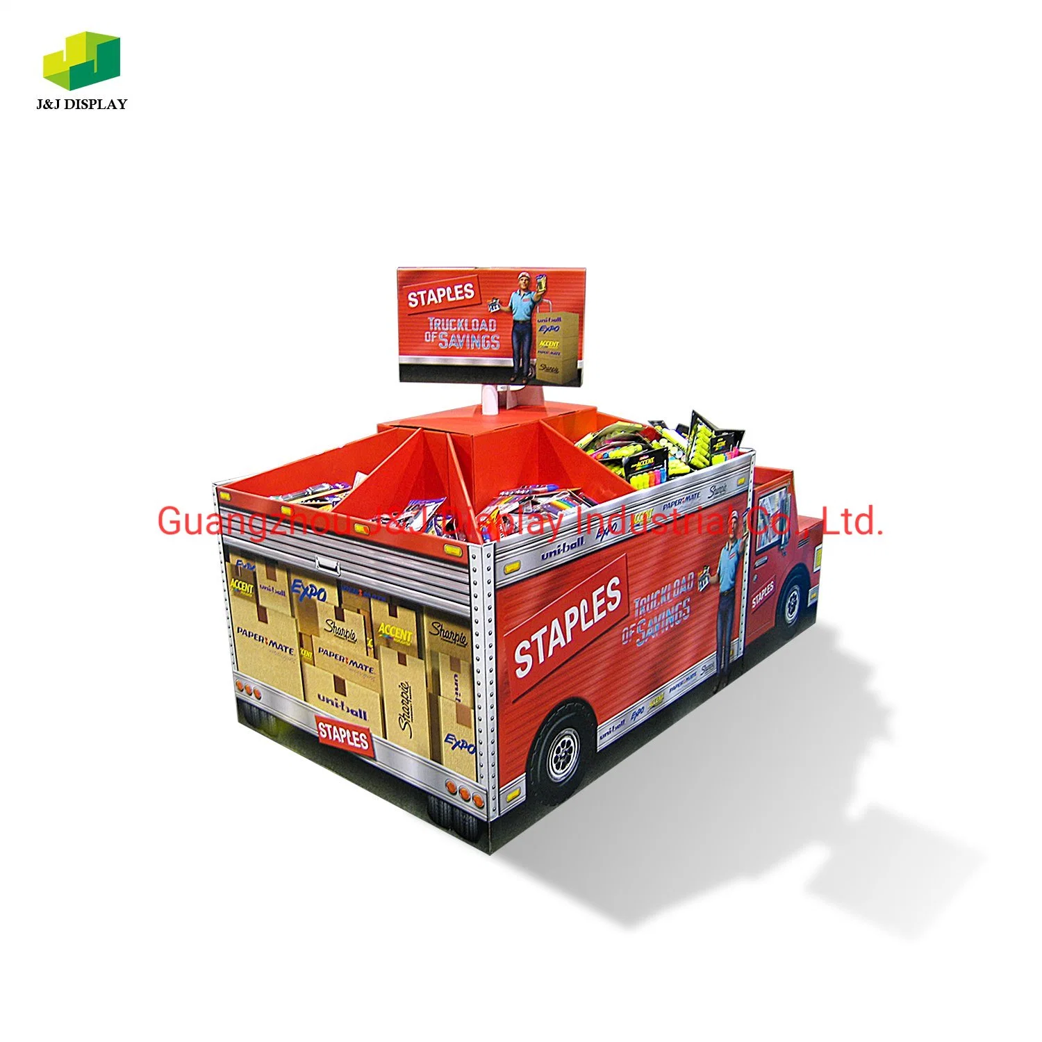 Supermercado Mayorista/Proveedor de Pop-up display de cartón plegable multifunción Rack