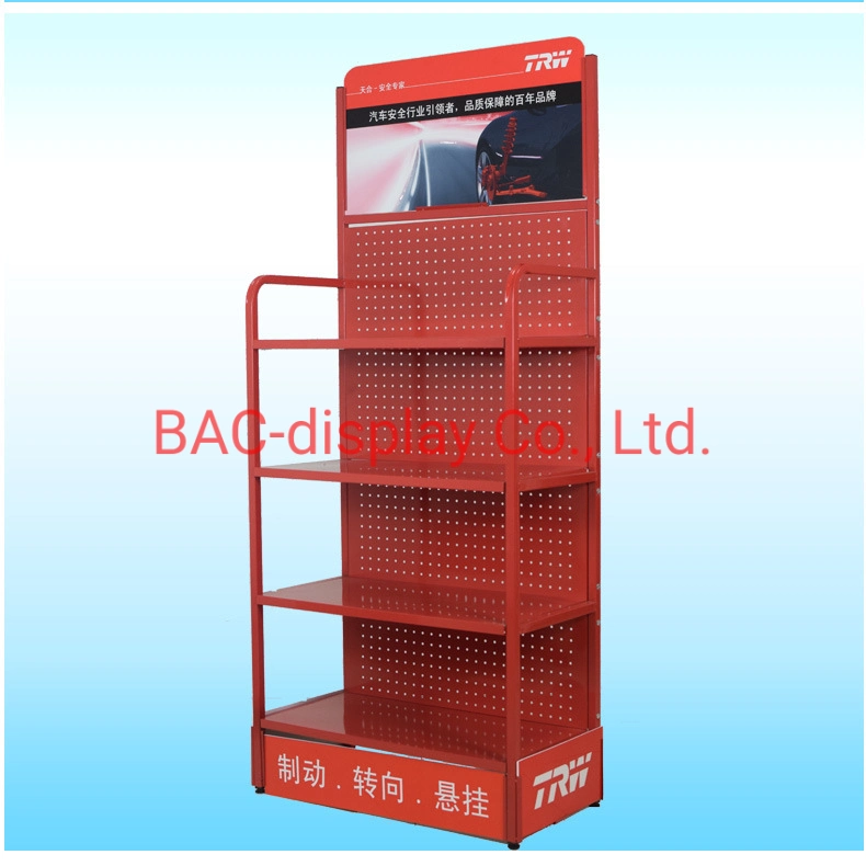 Lubricating Oil Metal Advertising Rack Stand