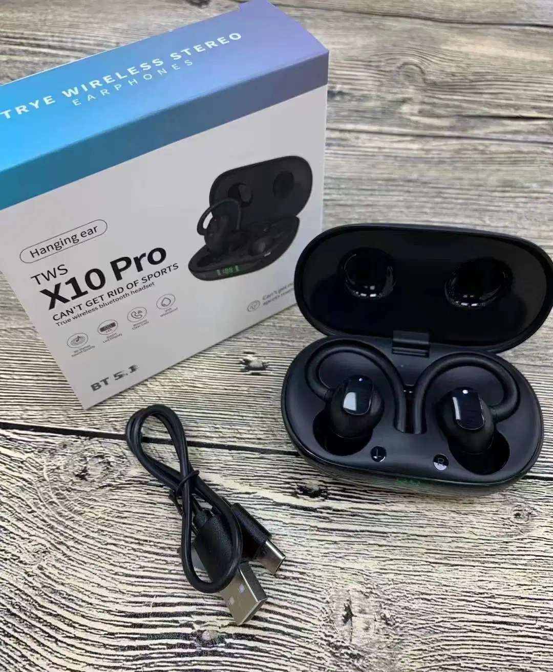 X10 PRO 2023 mejor venta de auriculares inalámbricos Bluetooth auriculares de oído Monte Bt5.1 Tws llame a la reducción de ruido auricular