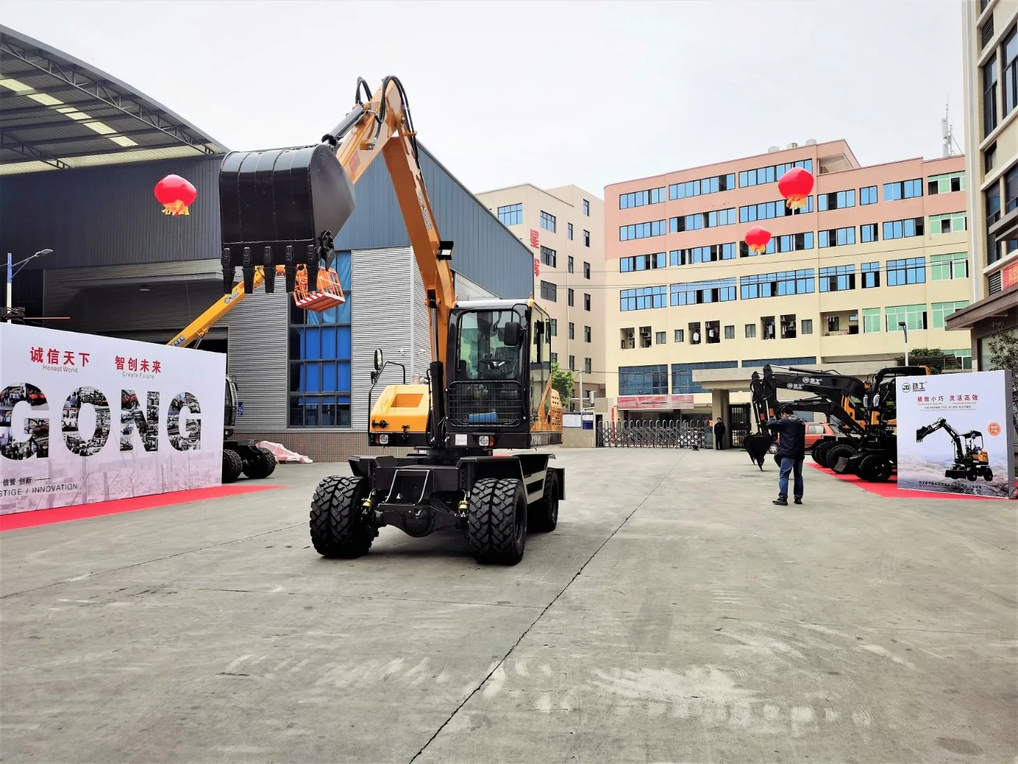 Produits brevetés JG Mini Bucket Digger Chargeuses Pelle pelle mécanique Pièce pour le creusage