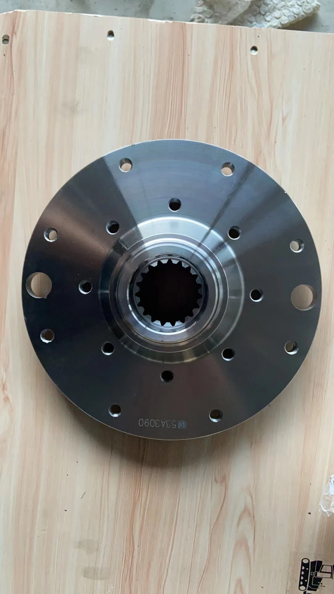 Escavadora de rodas genuína Liugong peça escavadora hidráulica peça 53A3090 flange