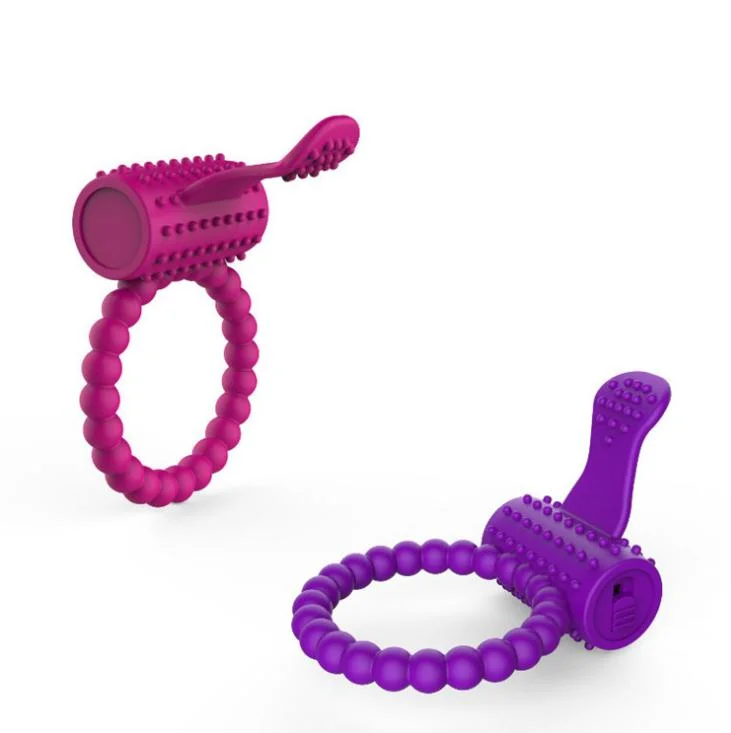 Waterproof Rabbit Silicone Lock Fine Delay Electric Penis Vibration Training Slender Cock Ring