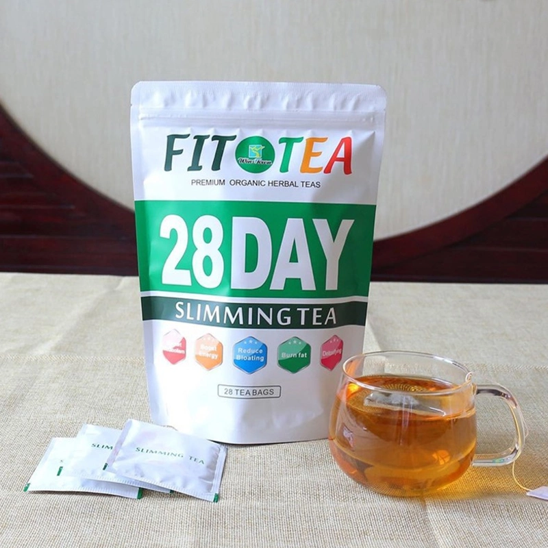 Wholesale/Supplier Best Selling Green Fat Burn Bloating Reduce 28 Days Slimming Fit Tea with Senna Leaves for Weight Loss