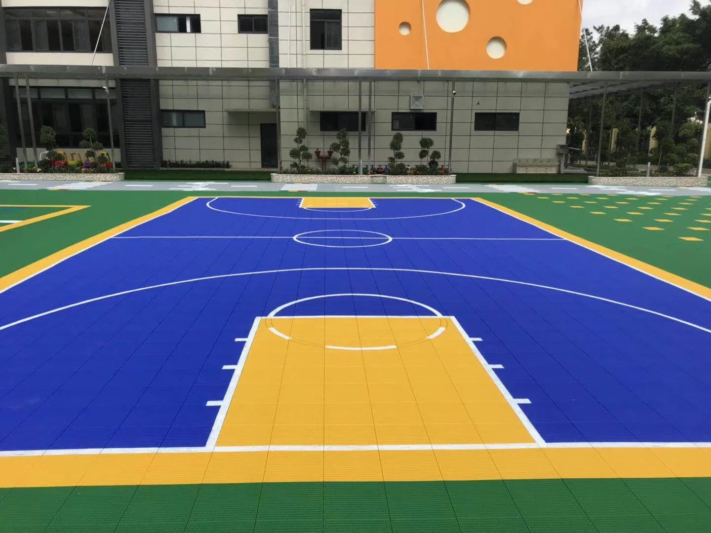 PP Interlock Tiles Modular Outdoor Basketball Tennis Badminton Sport Court Flooring