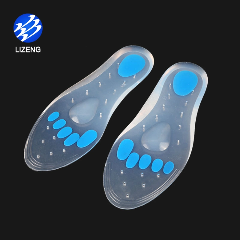 Silicone macio confortável Insoles diabéticas plantar Fasciitis almofada macia