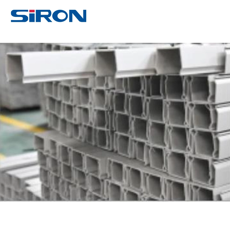 Siron G014 White PVC Plastic Enclosed Slot Cable Tray/Cable Duct Trunking with RoHS