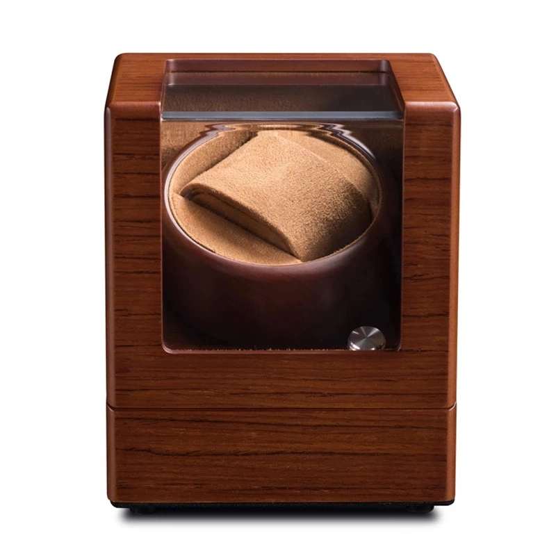 High quality/High cost performance 1+0 Single Wood Automatic Mechanical Watch Winder Box Winding Rotator Case Cabinet Battery Remontoir Watchwinder