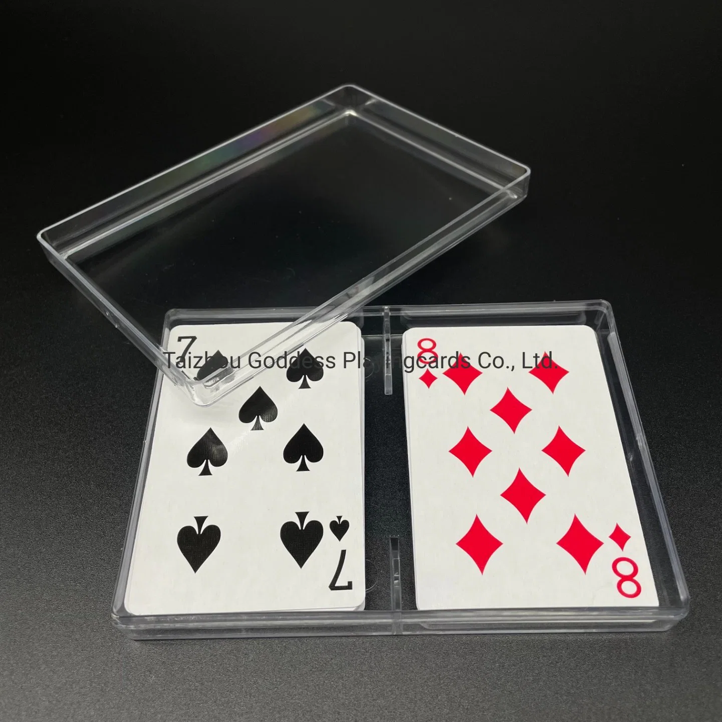 Double Sets Playing Cards in Plastic PVC Box