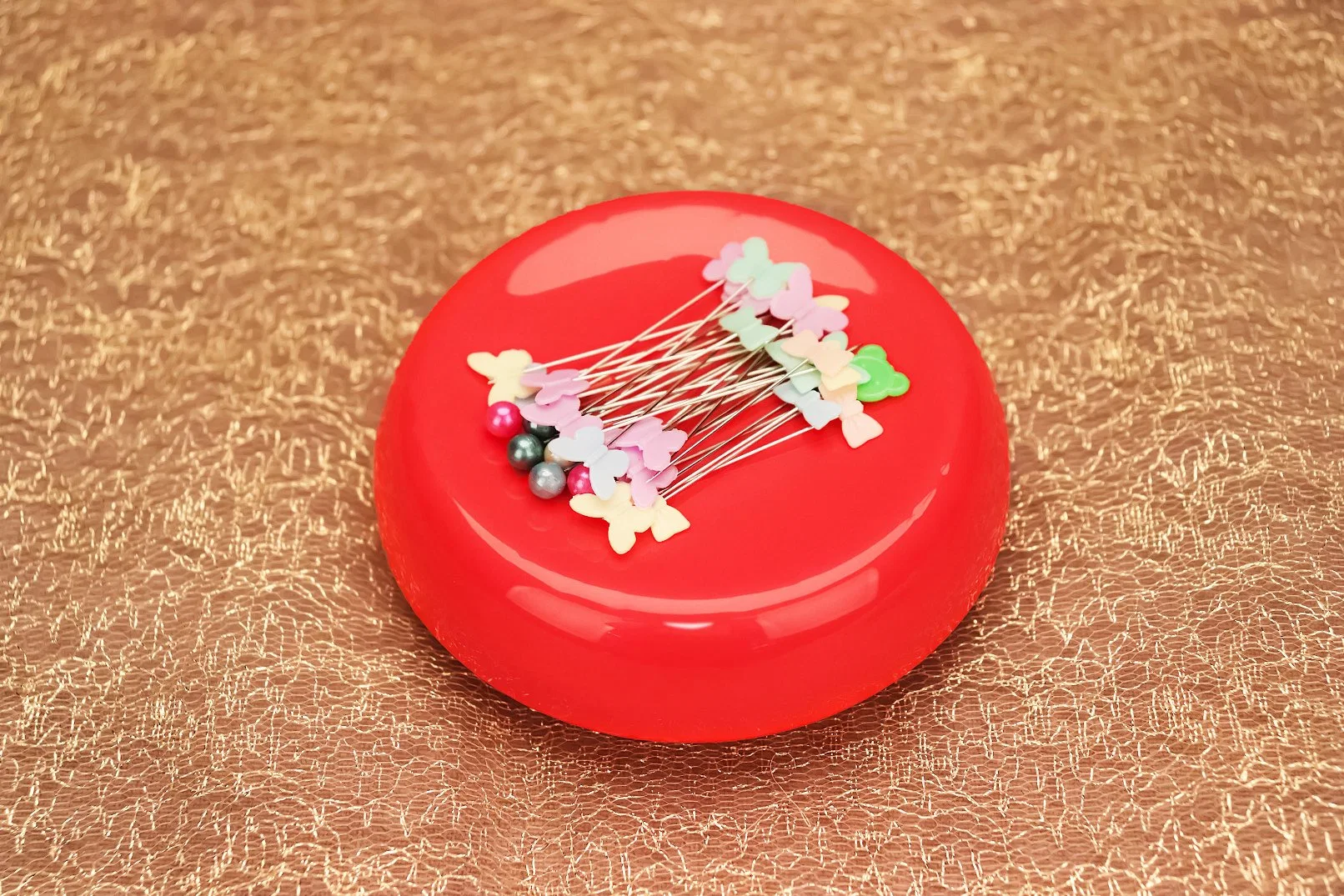 Round Magnetic Pin Cushionsewing Pin Holder Pin Storage Case