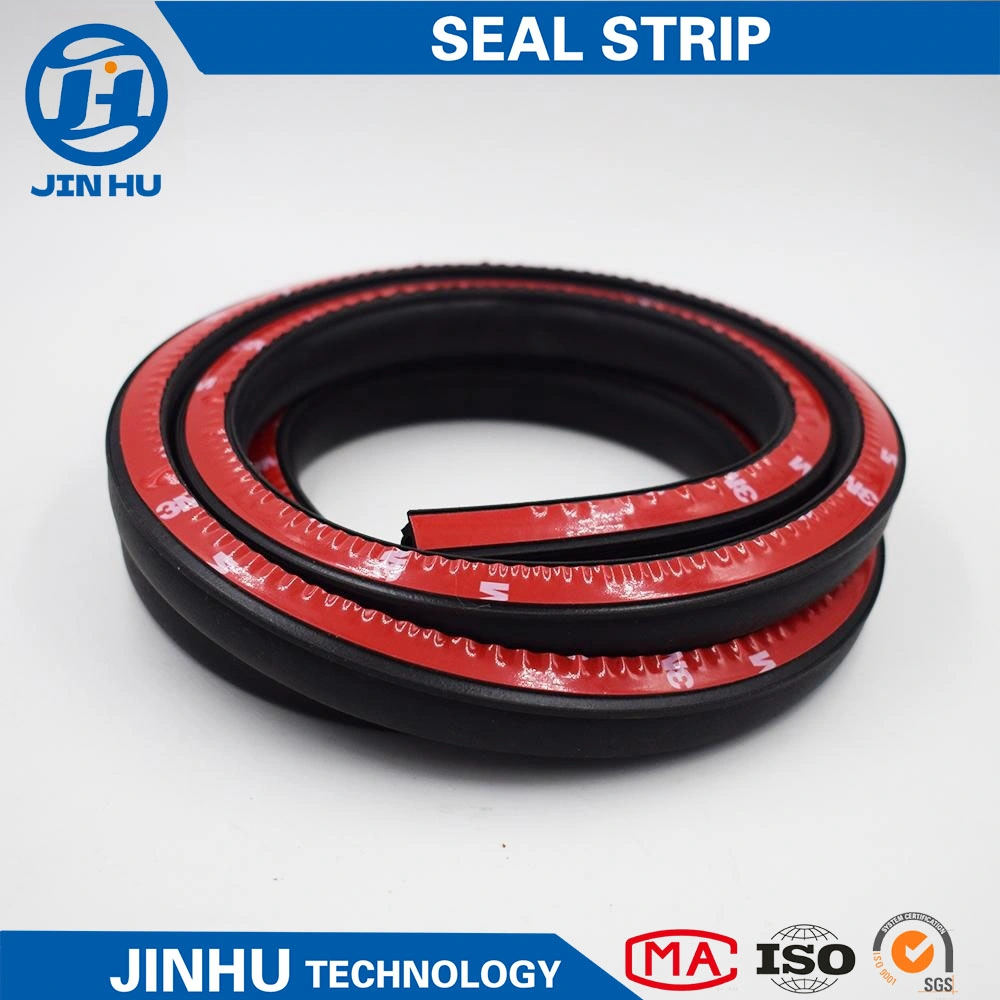 Factory Supply EPDM E Type Self Adhesive Rubber Foam Window Door Gap Sealing Strip Tape