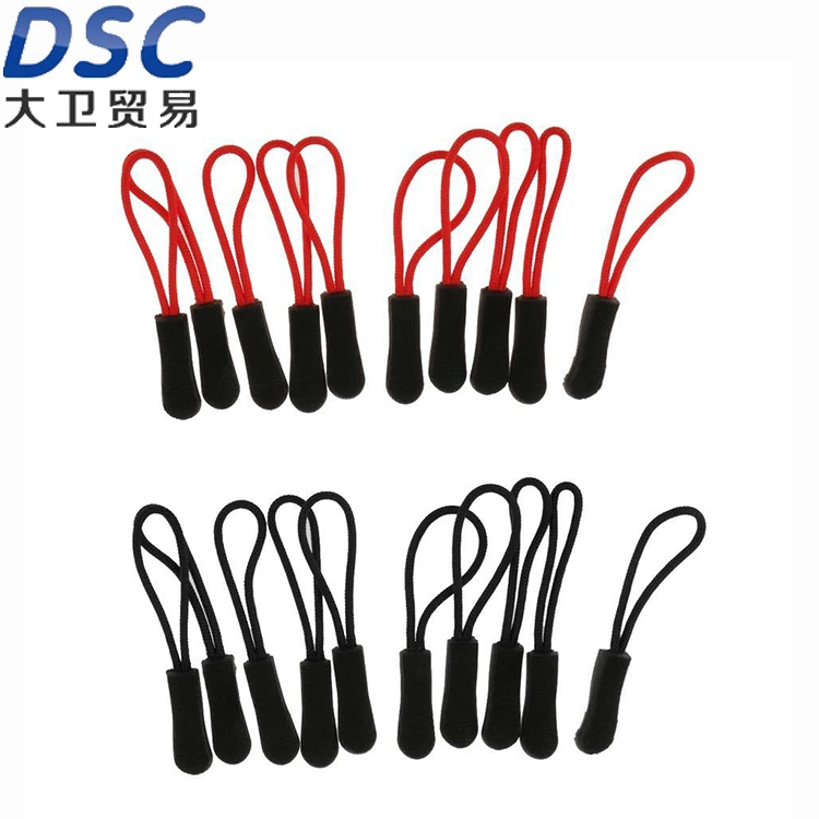 Durable Zipper Tag Pulls Zipper Tab Zipper Tags Cord Pulls Nylon Extension Pullers Zipper Tag Replacement