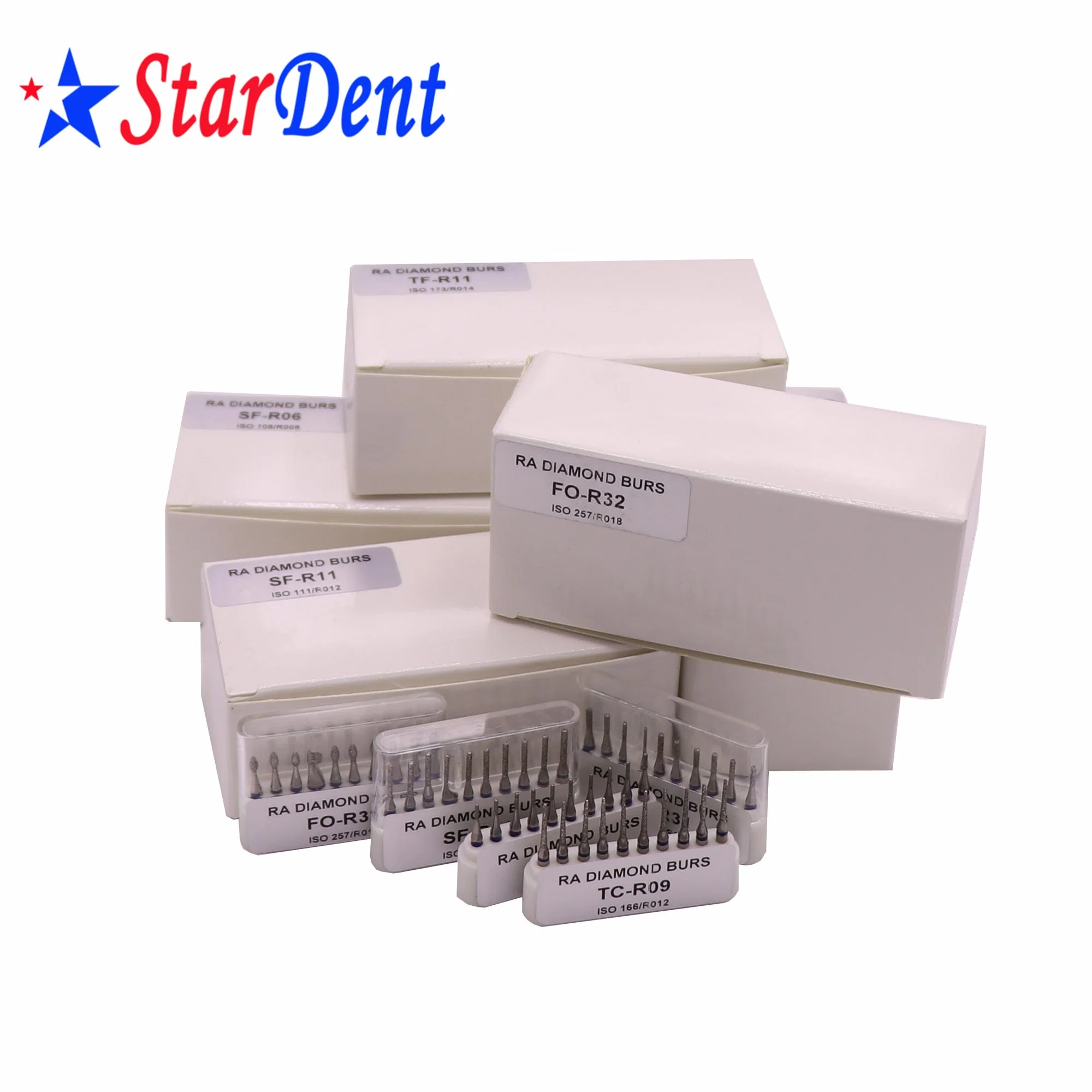 Dental Ra Diamond Burs with Good Quality Bur for Low Speed Handpieces