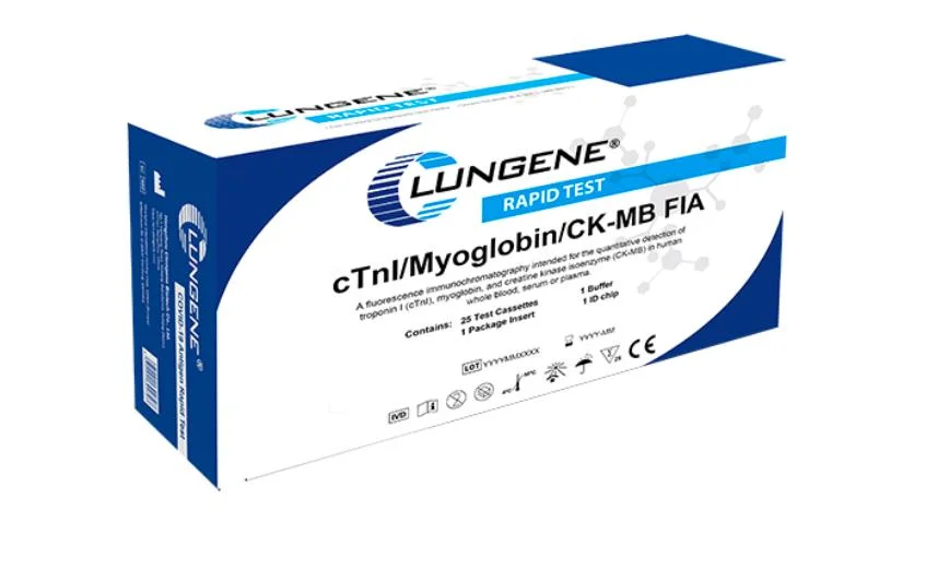 CE Approved Medical Diagnostic Kit CTN I/Myo/Ck-MB Combo Cardiac Markers Test