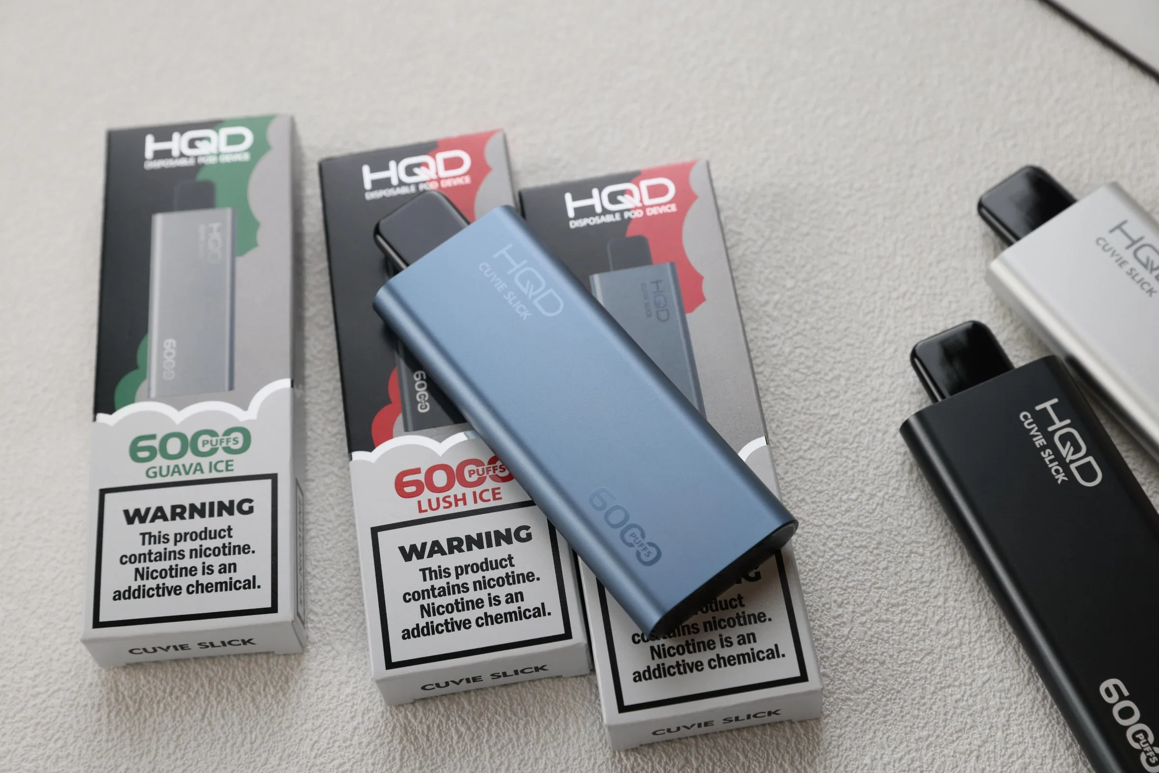 HQD Nuevo producto 6000 Puffs Cuvie Slick de alta calidad desechable VAPE