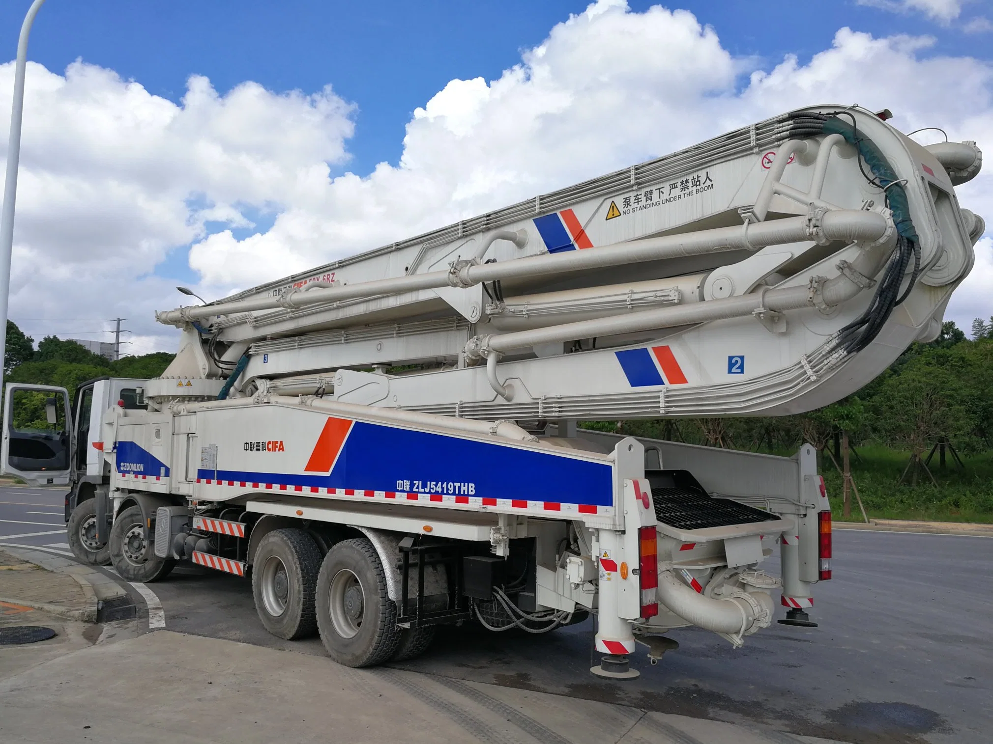 Zoomlion 52m usada bomba concreto Second-Hand máquinas de construção de equipamento pesado