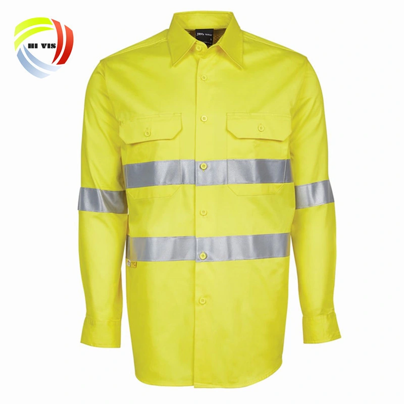 Factory Labor Workclothes Protective Clothing Long Sleeve Cotton Mechanic Mining Reflective Safety Uniforms Workwear