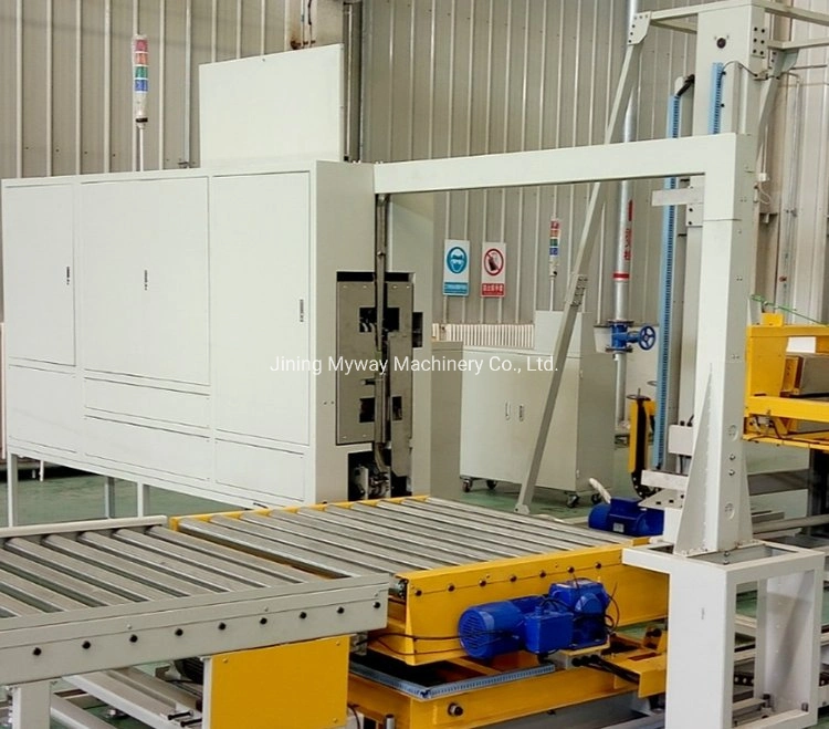 Full-Automatic Sealing Head Movable Pallet Strapping Machine Suitable for Online Packing